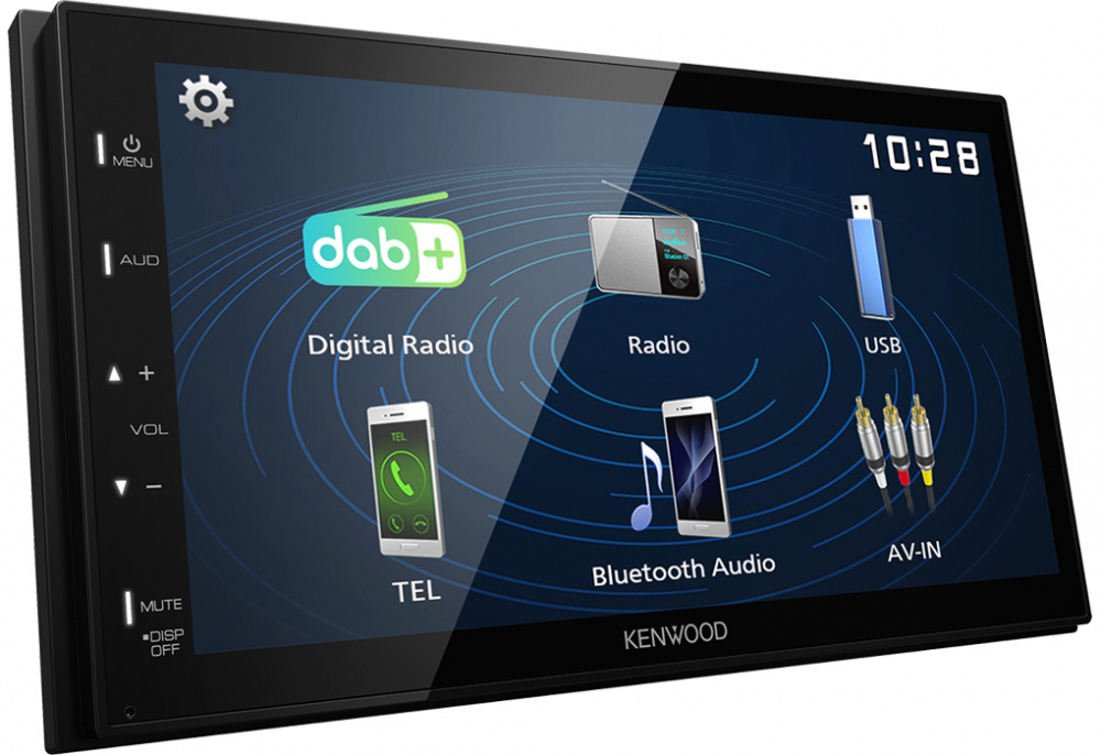 Kenwood DMX129DAB, Autoradio mit 6.8