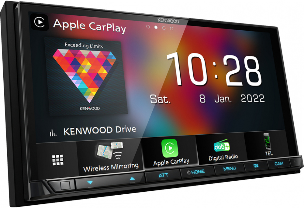 Kenwood DMX8021DABS, Autoradio mit DAB+, kabellosem CarPlay und Android Auto