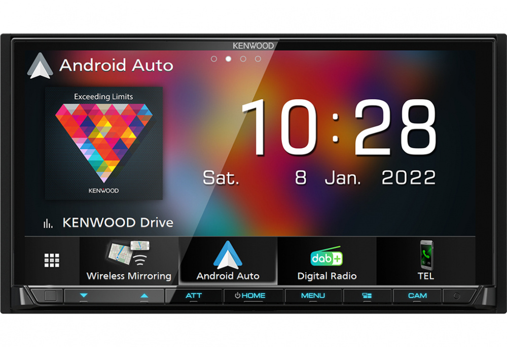 Kenwood DMX8021DABS, Autoradio mit DAB+, kabellosem CarPlay und Android Auto