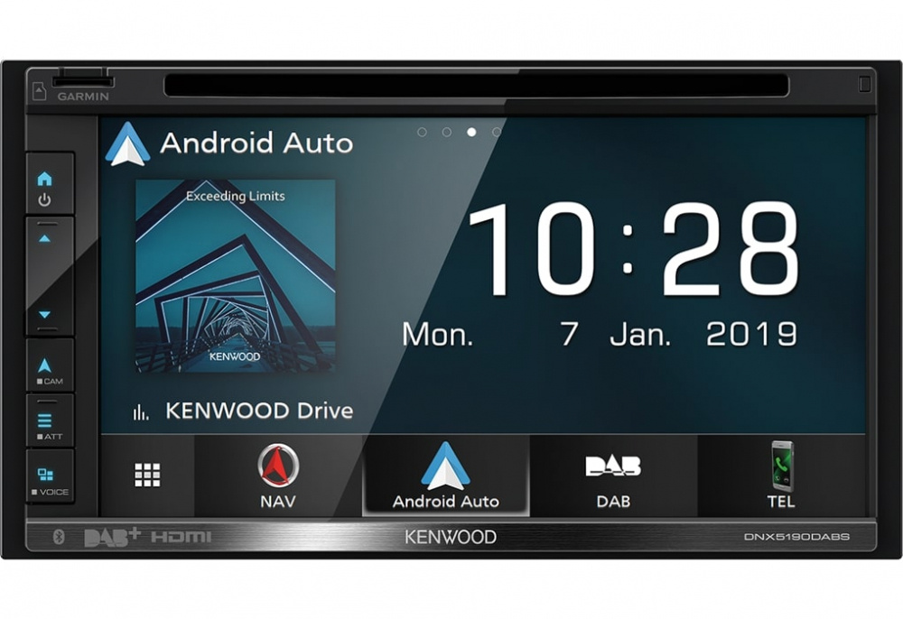 Kenwood DNX5190DABS, smartes Autoradio mit Navigation, DAB+ und CD-Player