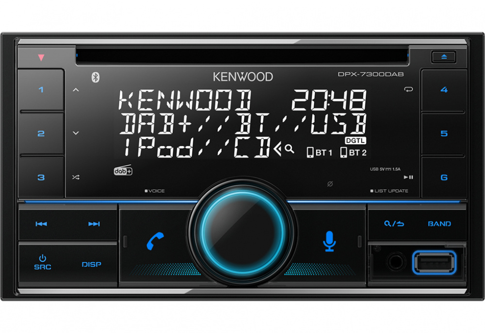 Kenwood DPX-7300DAB, Autoradio mit Bluetooth, CD-Player und DAB+