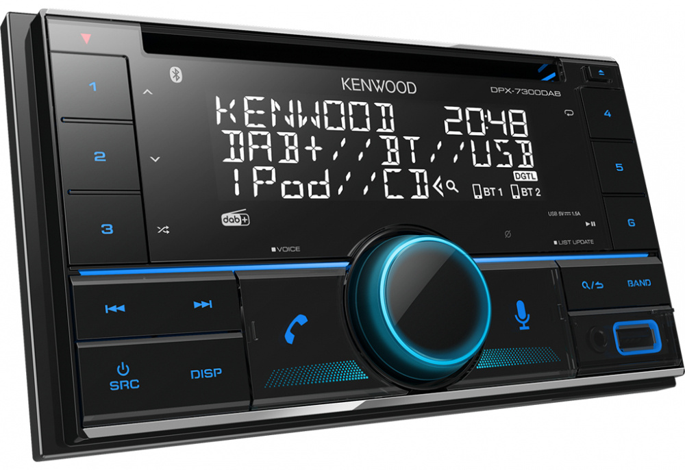 Kenwood DPX-7300DAB, Autoradio mit Bluetooth, CD-Player und DAB+