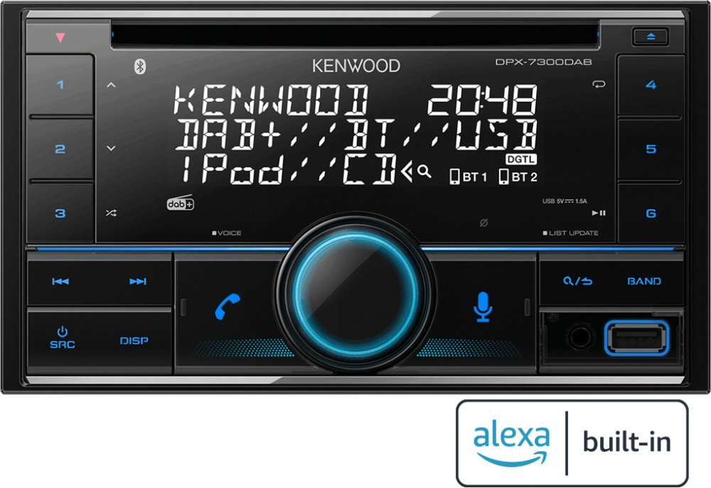 Kenwood DPX-7300DAB, Autoradio mit Bluetooth, CD-Player und DAB+