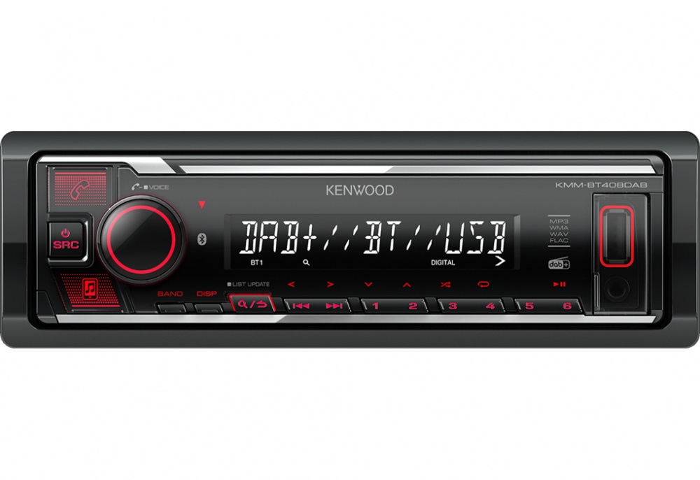 Kenwood KDC-BT408DAB, Autoradio mit Bluetooth, kurzes Gehäuse & DAB+