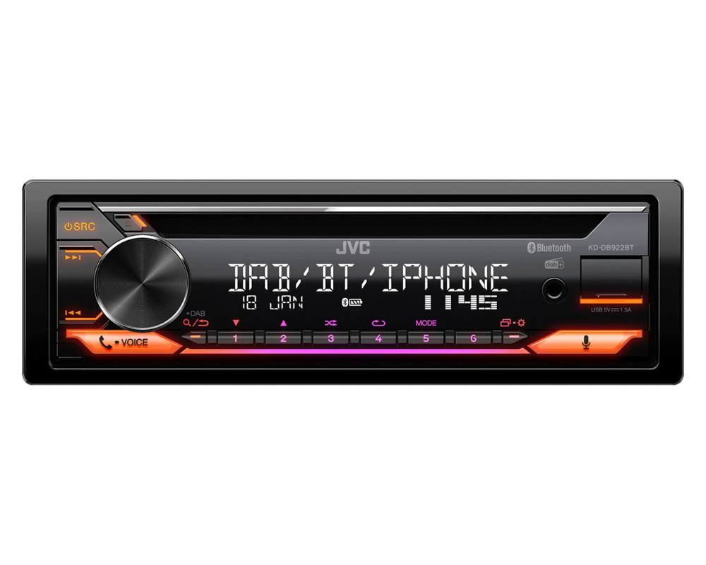JVC KD-DB922BT, Autoradio mit Bluetooth und DAB+