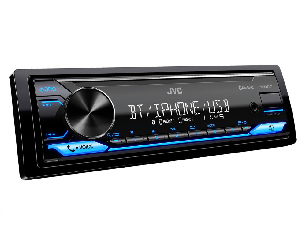 JVC KD-X382BT, Autoradio mit Bluetooth, AUX und USB