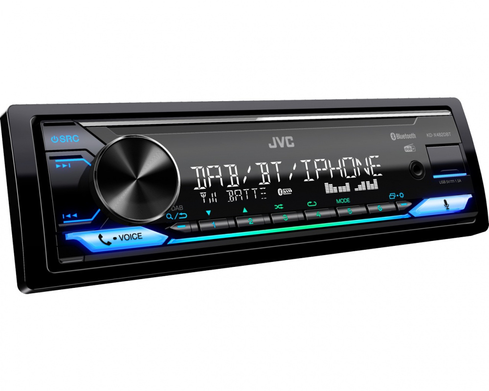 JVC KD-X482DBT Autoradio mit Bluetooth, AUX/USB und DAB+