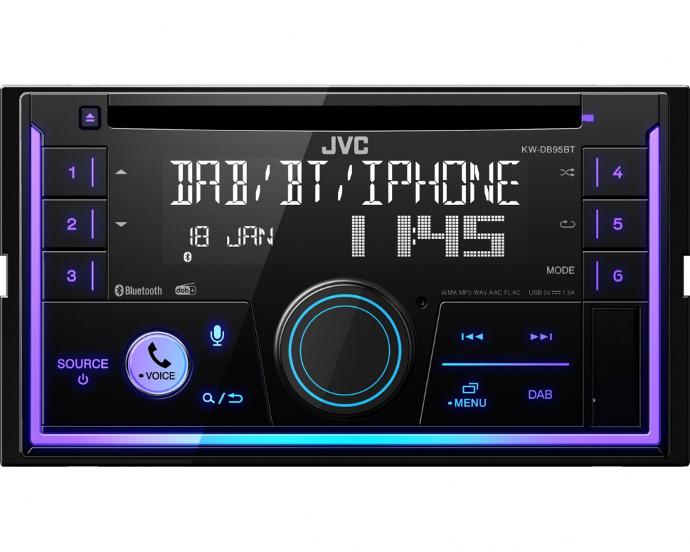 JVC KW-DB95BT, Autoradio mit Bluetooth und DAB