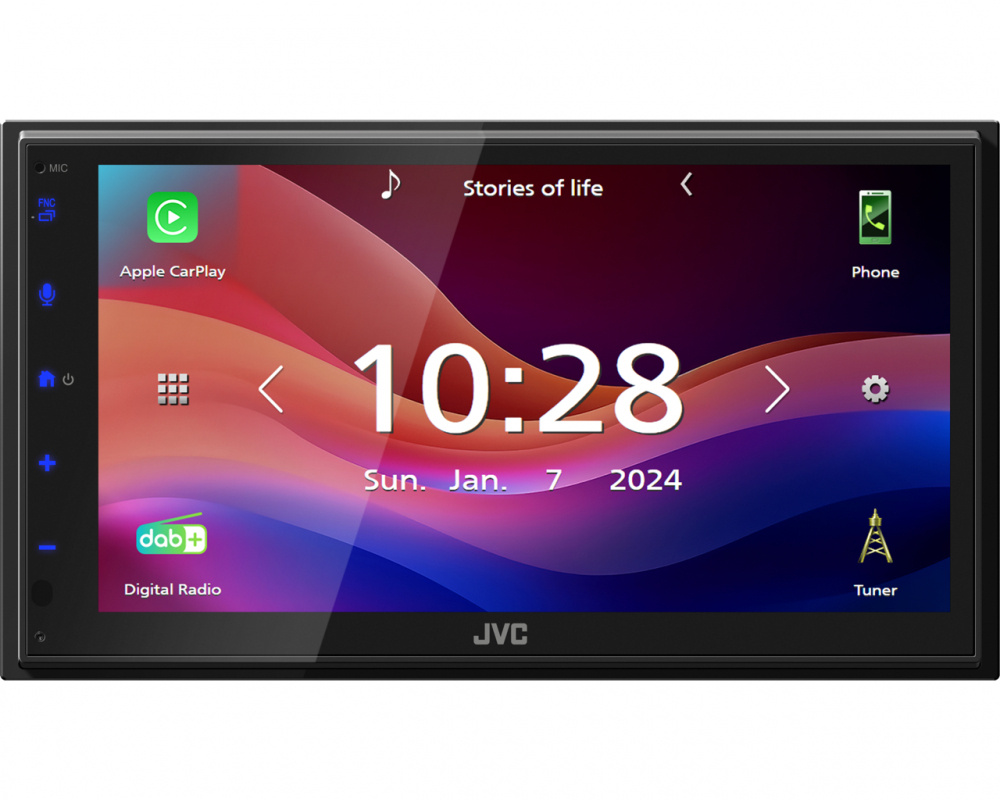 JVC KW-M595DBT, Autoradio mit DAB, CarPlay, Android Auto und 2+1 Paar Cinch-Ausgängen