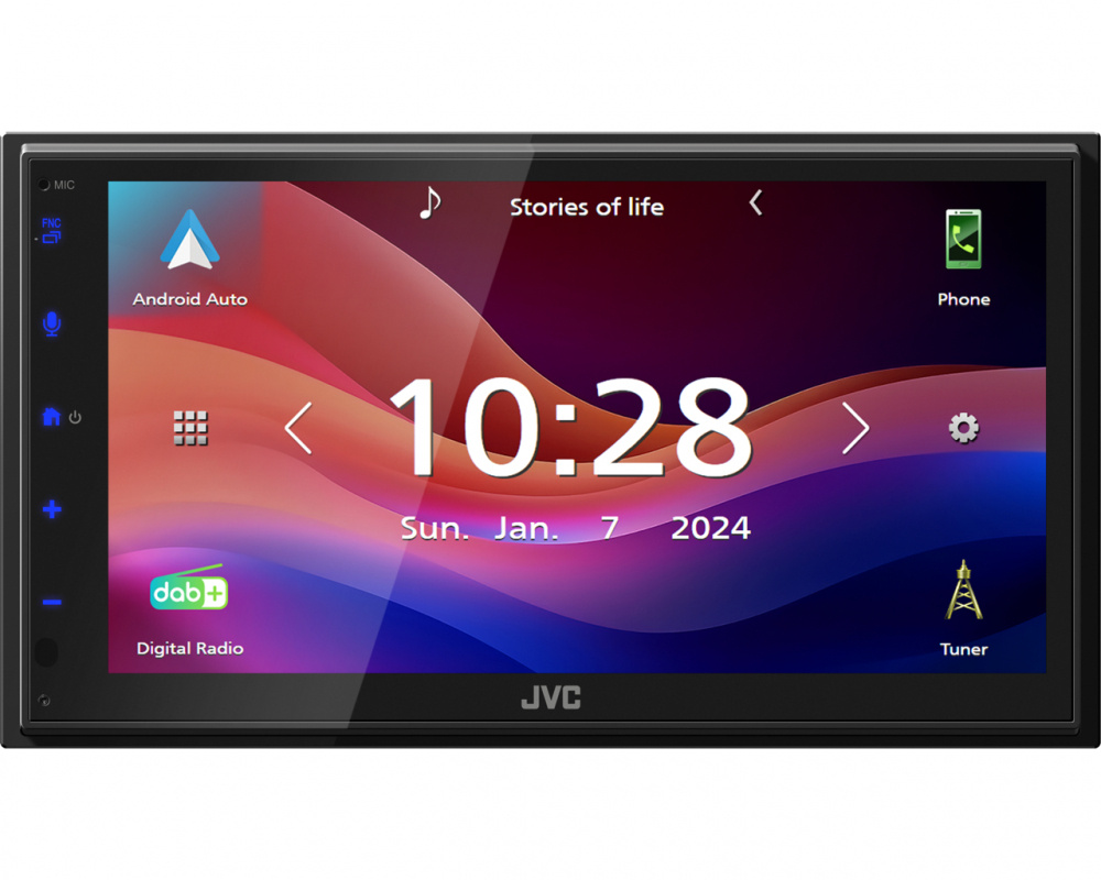 JVC KW-M595DBT, Autoradio mit DAB, CarPlay, Android Auto und 2+1 Paar Cinch-Ausgängen