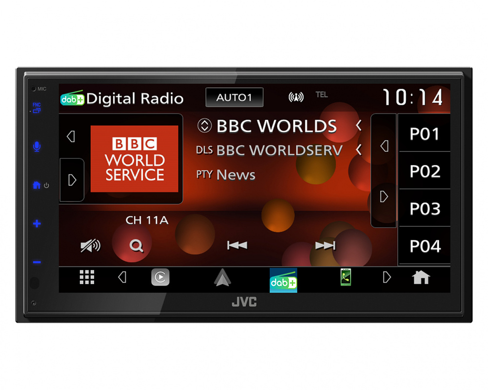 JVC KW-M695DBW, Autoradio mit DAB, kabellosem CarPlay & Android Auto