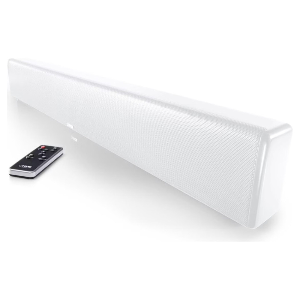 Canton DM 9, schlanke Soundbar mit virtuellem Surround, weiß