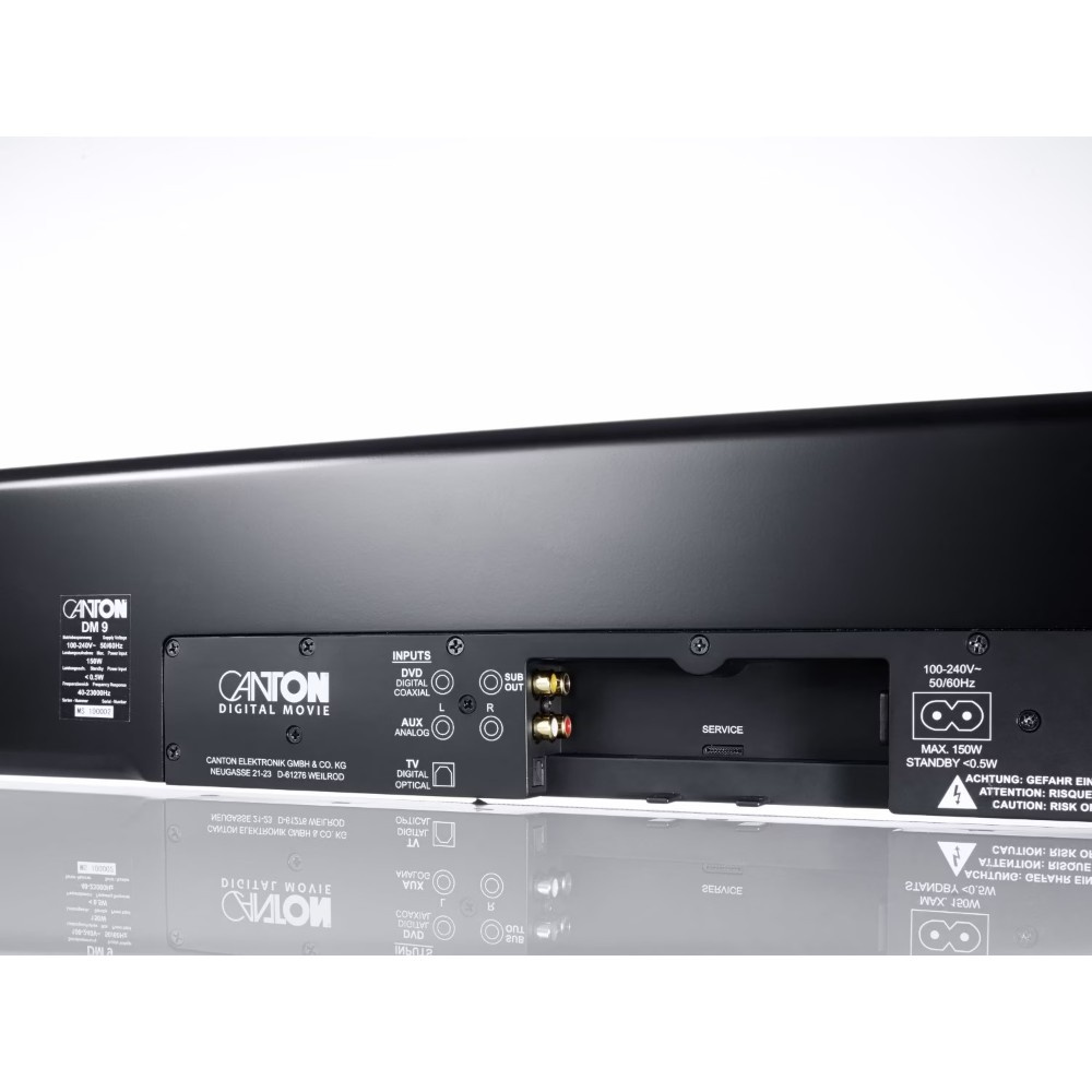 Canton DM 9, schlanke Soundbar mit virtuellem Surround, weiß