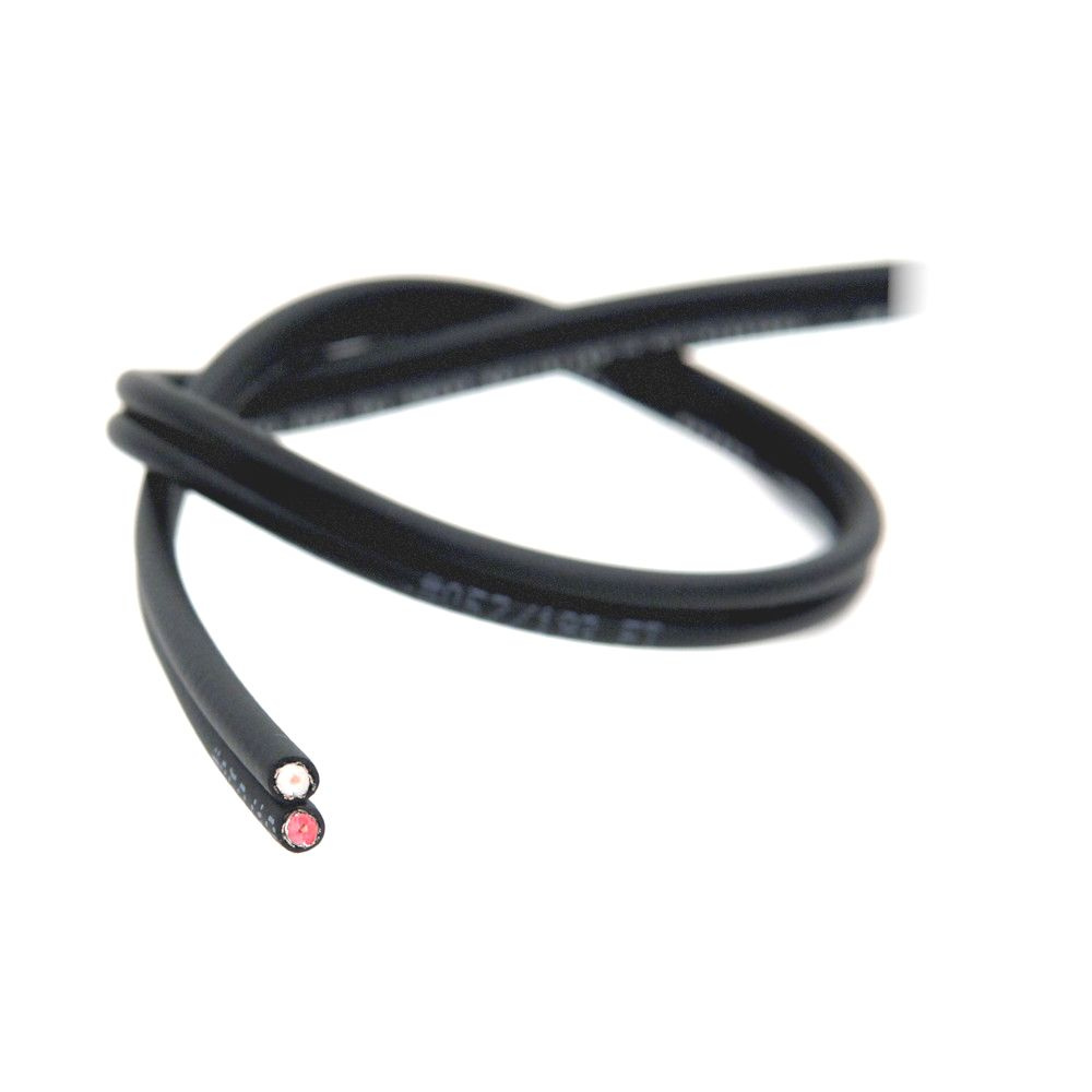 Planet Waves lötfreies doppelt koaxiales Kabel, schwarz, meterweise