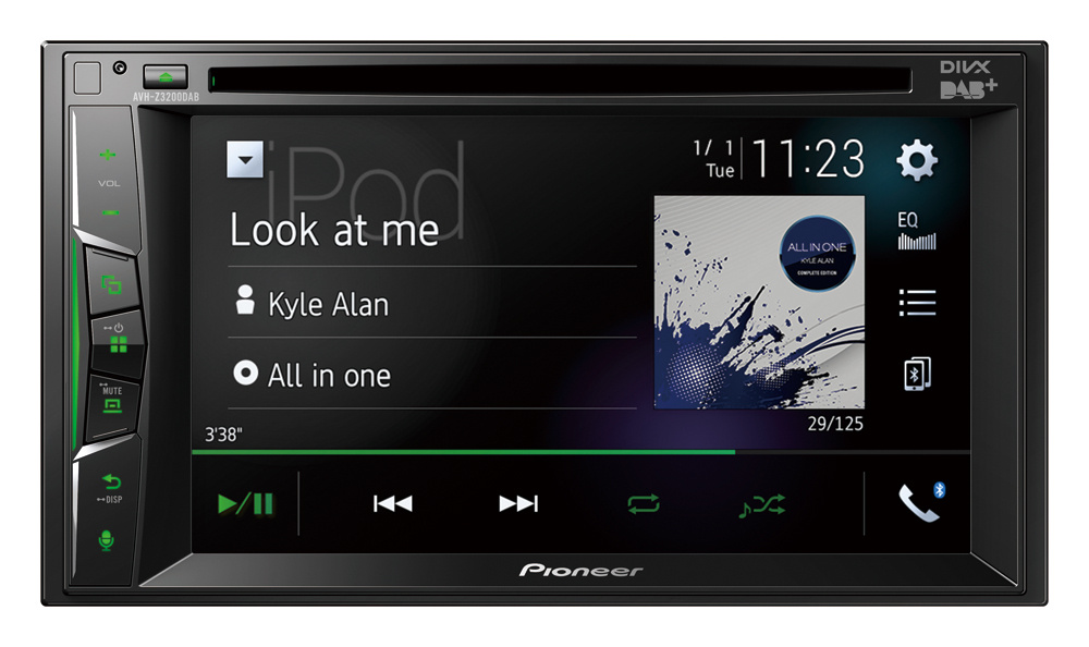 Pioneer AVH-Z3200DAB, Autoradio mit Apple CarPlay, Bluetooth und DAB+