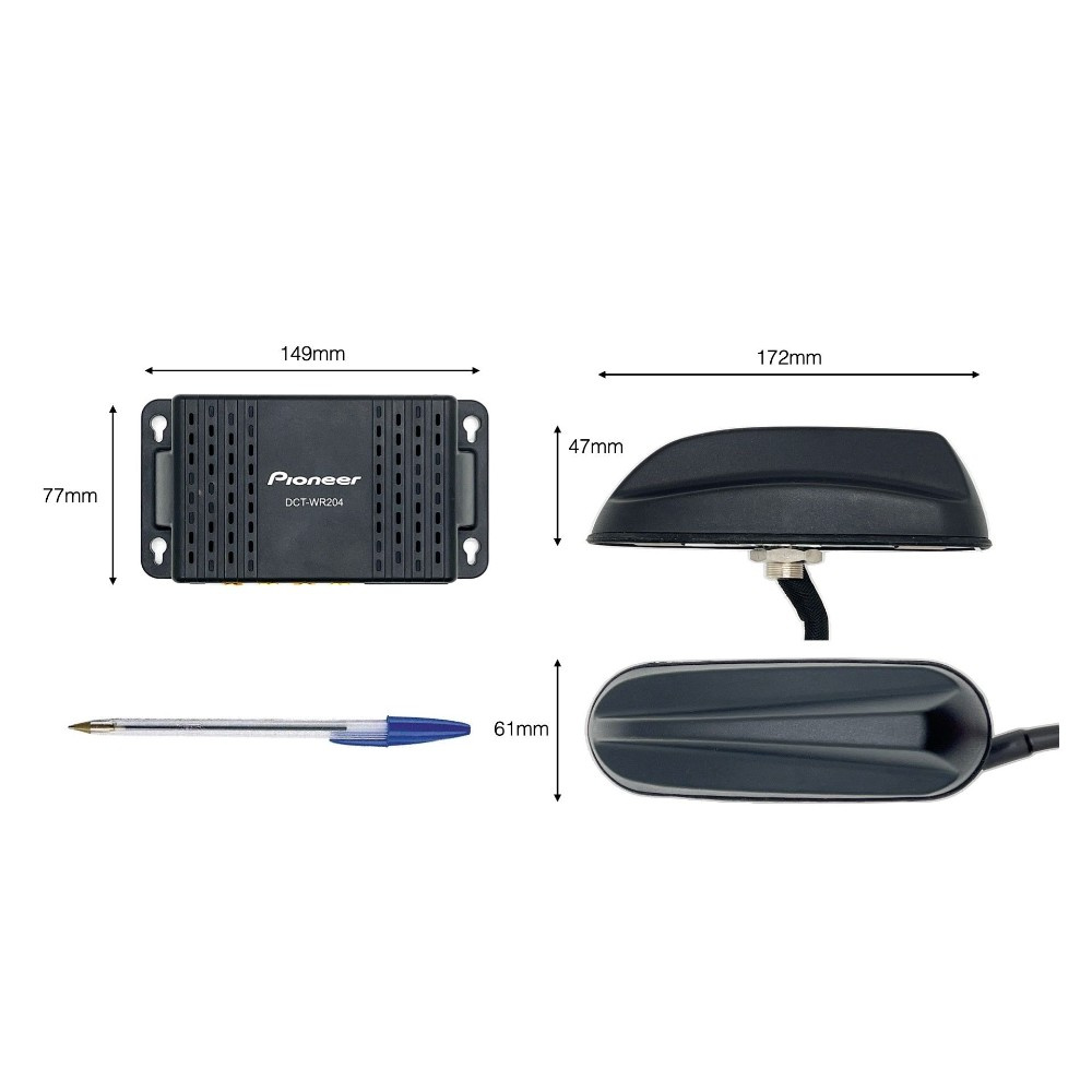 Pioneer DCT-WR204-SH, 4G-Antennen-/Routerpaket für Wohnmobil/Wohnwagen