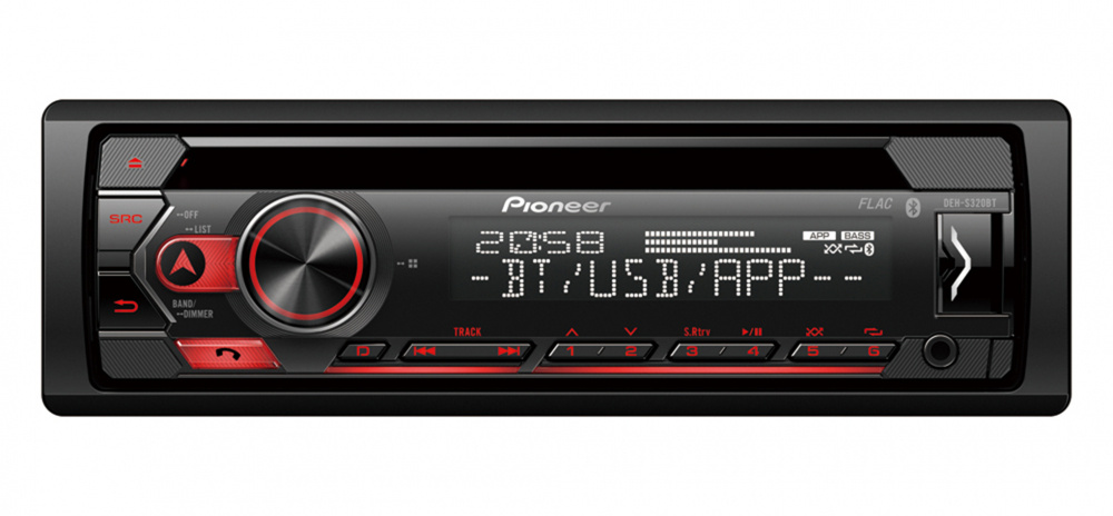 Pioneer DEH-S320BT, Autoradio mit Bluetooth und CD-Player