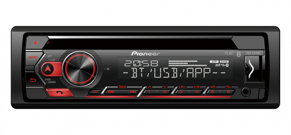 Pioneer DEH-S420BT, Autoradio mit Bluetooth, AUX und USB