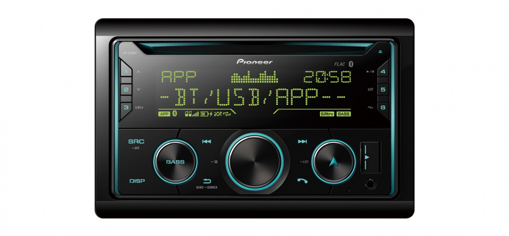 Pioneer FH-S720BT, Autoradio mit Bluetooth, CD und 3 Paar Vorverstärkerausgängen