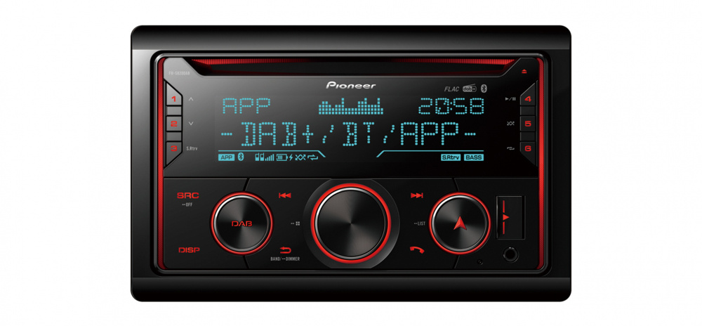 Pioneer FH-S820DAB, Autoradio mit Bluetooth, CD-Player und DAB+