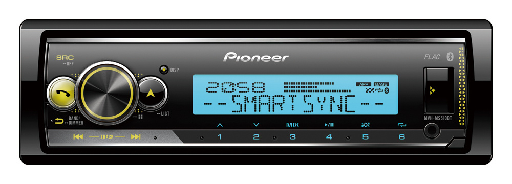 Pioneer MVH-MS510BT, Marine-Stereo mit Bluetooth