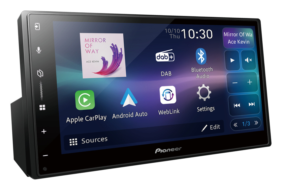 Pioneer SPH-DA77DAB, Autoradio mit kabellosem CarPlay, Android Auto, DAB+ und Bluetooth