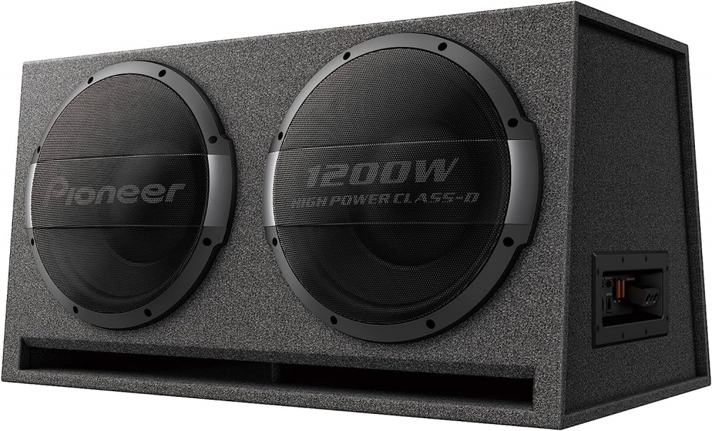 Pioneer TS-WX1220AH, aktives Bassreflex-Subwoofergehäuse 2x12 Zoll 600W RMS
