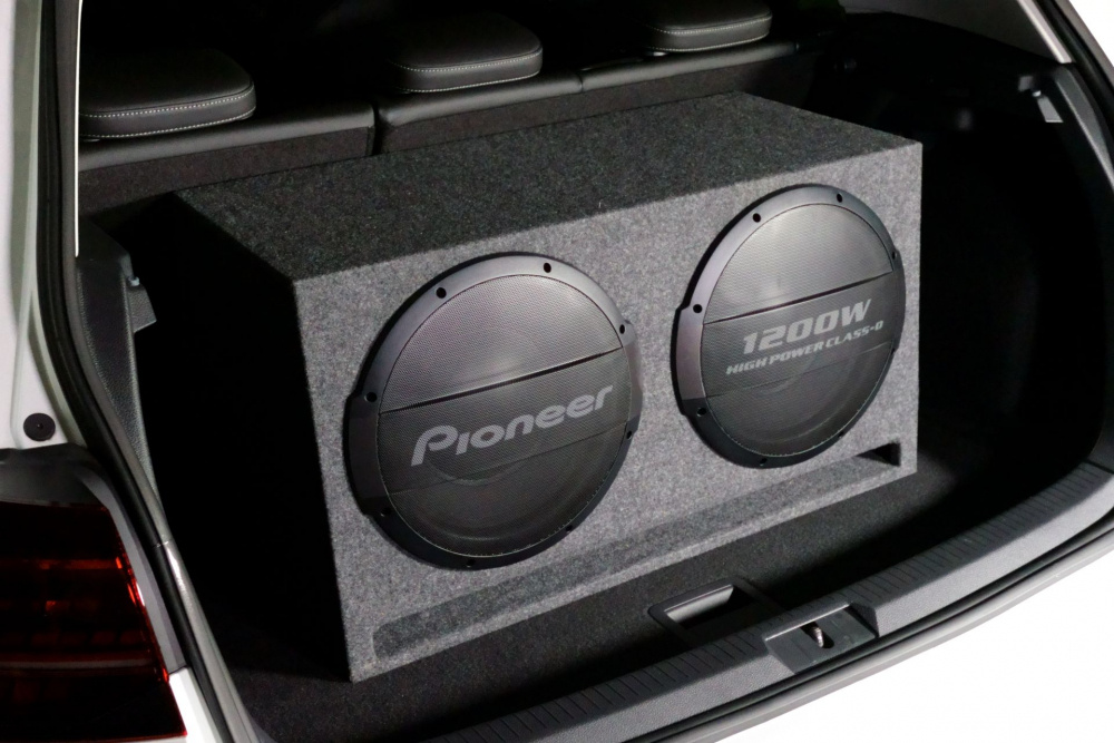 Pioneer TS-WX1220AH, aktives Bassreflex-Subwoofergehäuse 2x12 Zoll 600W RMS