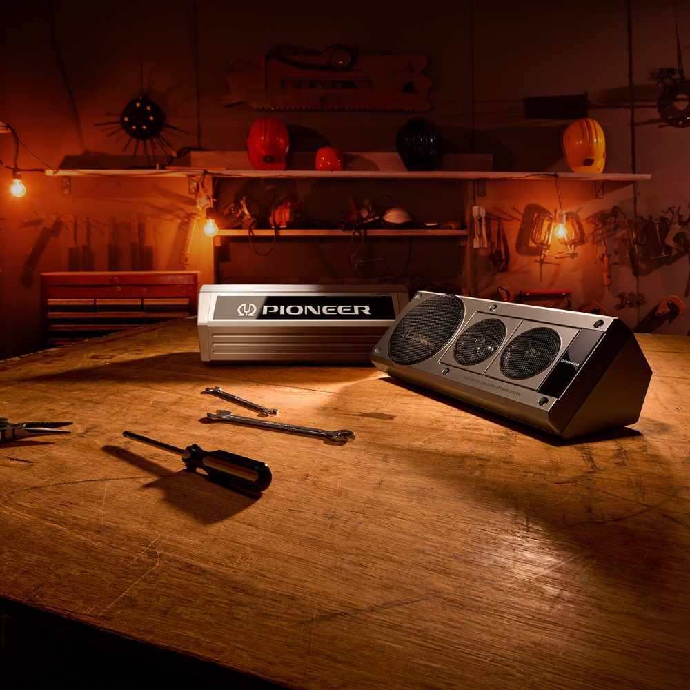 Pioneer TS-X40SXT 3-Wege-Gehäuselautsprecher mit Retrodesign, Paar