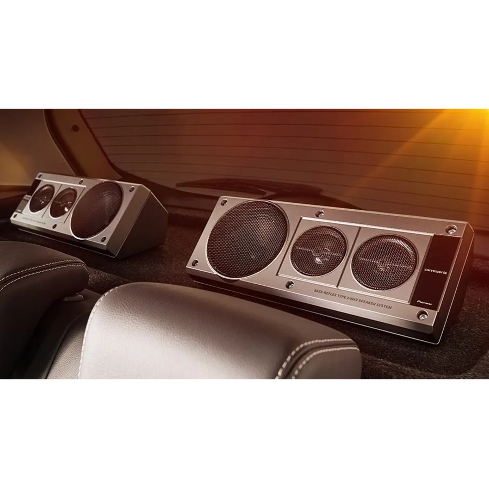 Pioneer TS-X40SXT 3-Wege-Gehäuselautsprecher mit Retrodesign, Paar