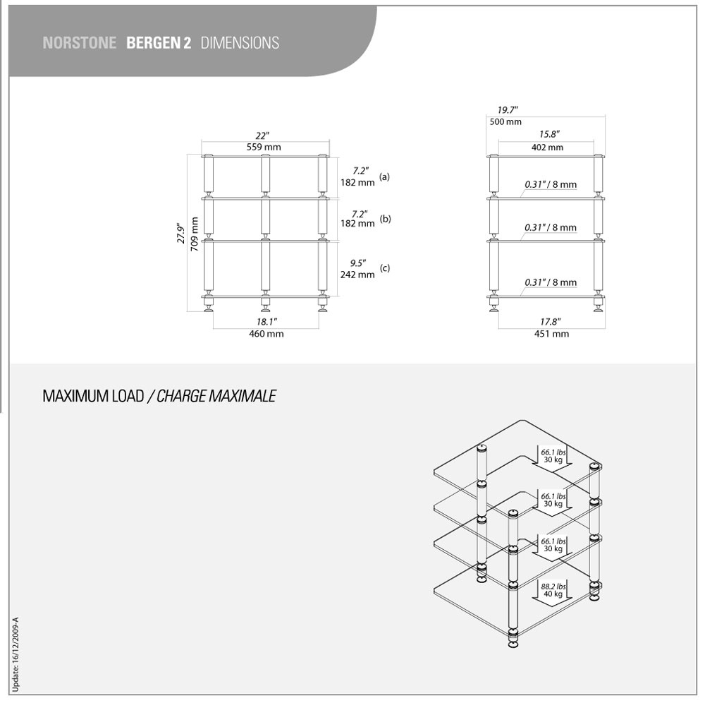 Norstone Bergen 2, HiFi-Rack