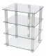 Norstone Epur 4, HiFi-Rack mit klaren Glasböden Norstone Epur 4, HiFi-Rack mit klaren Glasböden