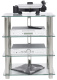 Norstone Epur 4, HiFi-Rack mit klaren Glasböden Norstone Epur 4, HiFi-Rack mit klaren Glasböden