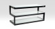 Norstone Esse, Media-Rack in Klavierlackschwarz mit satiniertem Glas Norstone Esse, Media-Rack in Klavierlackschwarz mit satiniertem Glas