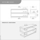 Norstone Esse, Media-Rack in Klavierlackschwarz mit satiniertem Glas Norstone Esse, Media-Rack in Klavierlackschwarz mit satiniertem Glas