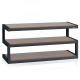 Norstone Esse, Media-Rack schwarz/Walnuss Norstone Esse, Media-Rack schwarz/Walnuss