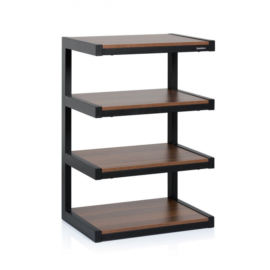 Norstone Esse Hifi, HiFi-Rack schwarz/Walnuss