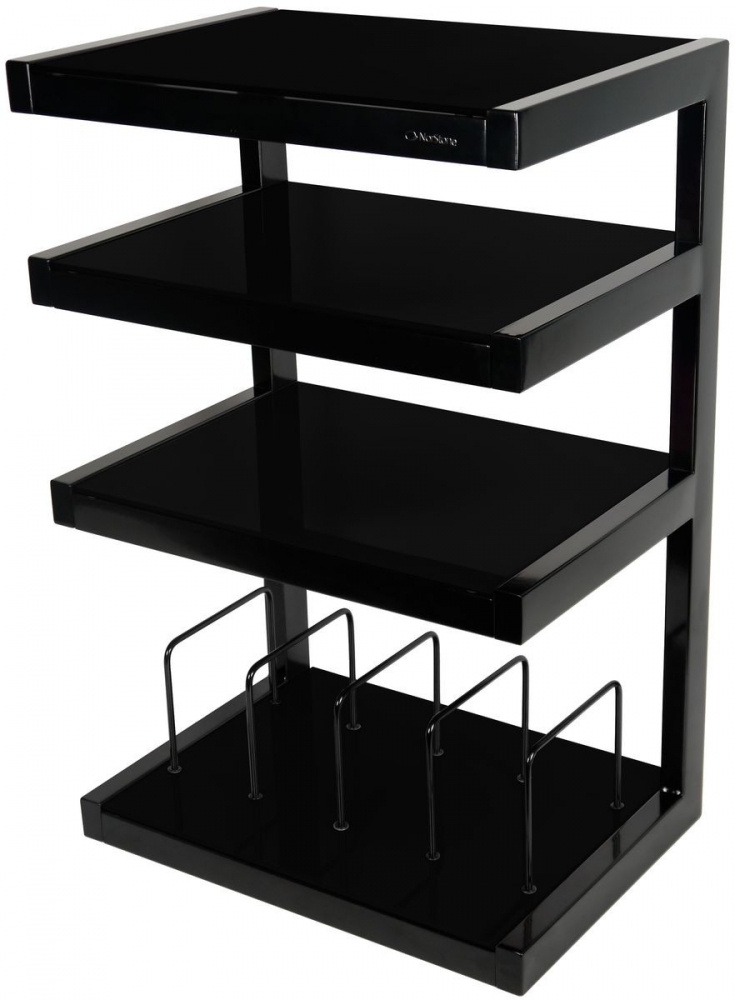 Norstone Esse Hifi Vinyl, schwarzes Stereo-Rack