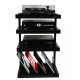 Norstone Esse Hifi Vinyl, schwarzes Stereo-Rack Norstone Esse Hifi Vinyl, schwarzes Stereo-Rack