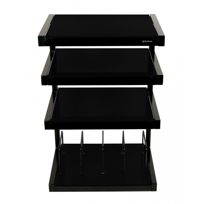 Norstone Esse Hifi Vinyl, schwarzes Stereo-Rack