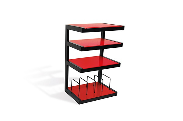 Norstone Esse Hifi Vinyl, rotes Stereo-Rack