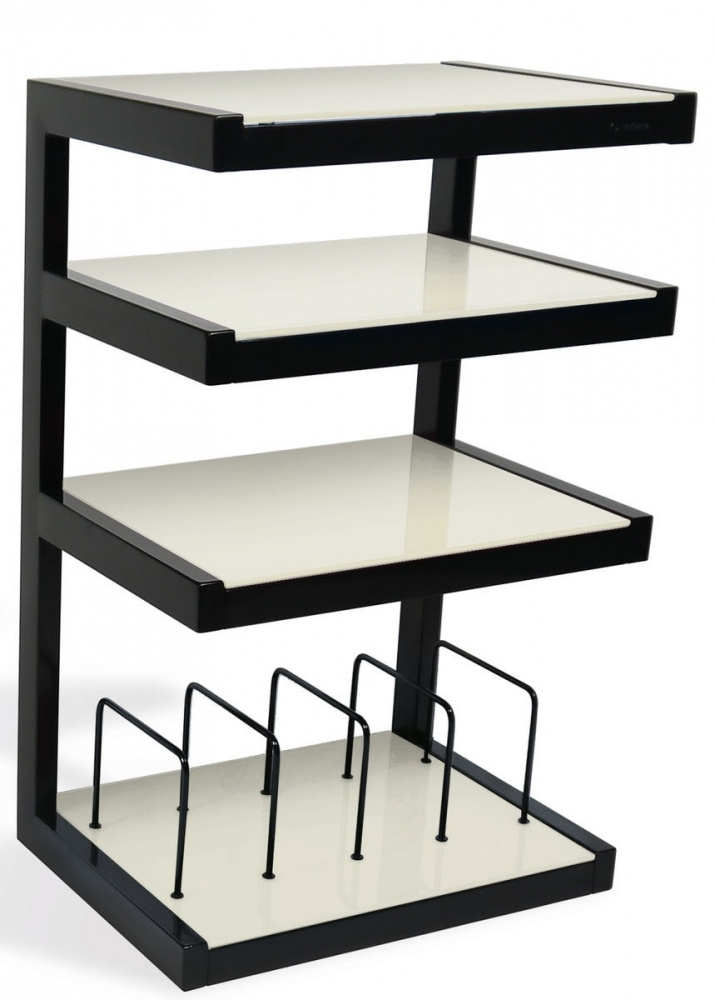 Norstone Esse Hifi Vinyl, weißes Stereo-Rack