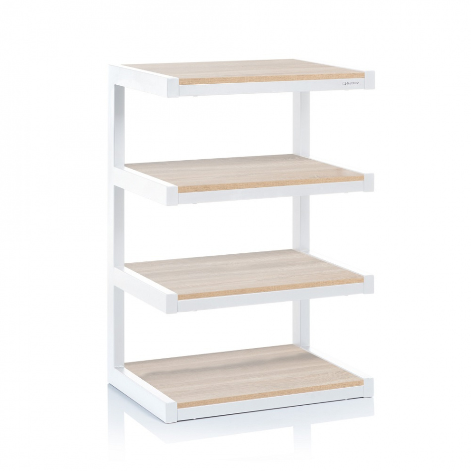 Norstone Esse Hifi, HiFi-Rack weiß/Eiche