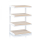 Norstone Esse Hifi, HiFi-Rack weiß/Eiche Norstone Esse Hifi, HiFi-Rack weiß/Eiche