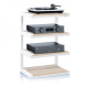 Norstone Esse Hifi, HiFi-Rack weiß/Eiche Norstone Esse Hifi, HiFi-Rack weiß/Eiche