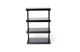 Norstone Esse Hifi, schwarzes Stereo-Rack mit schwarzen Böden Norstone Esse Hifi, schwarzes Stereo-Rack mit schwarzen Böden