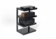 Norstone Esse Hifi, schwarzes Stereo-Rack mit schwarzen Böden Norstone Esse Hifi, schwarzes Stereo-Rack mit schwarzen Böden