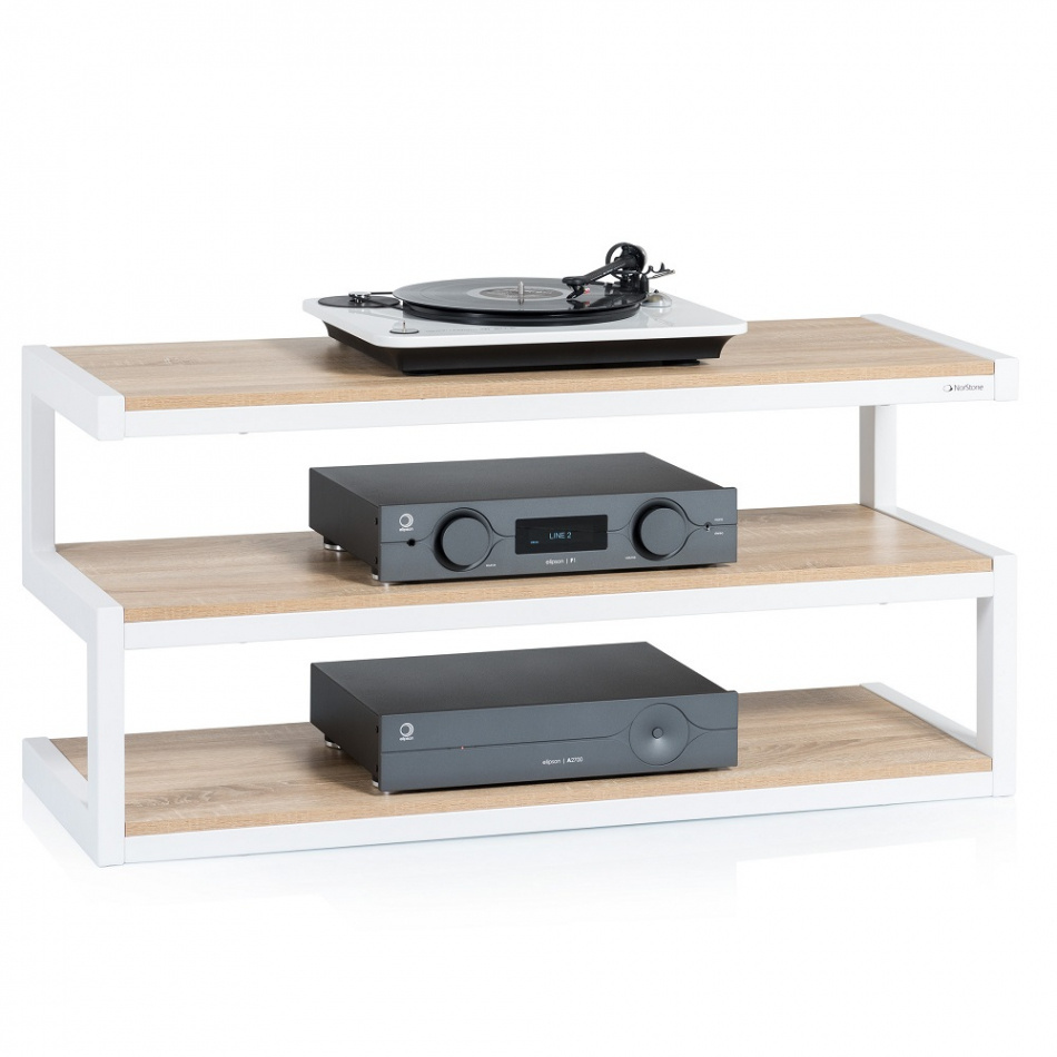 Norstone Esse, Media-Rack weiß/Eiche