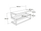 Norstone Esse, Media-Rack weiß/Eiche Norstone Esse, Media-Rack weiß/Eiche