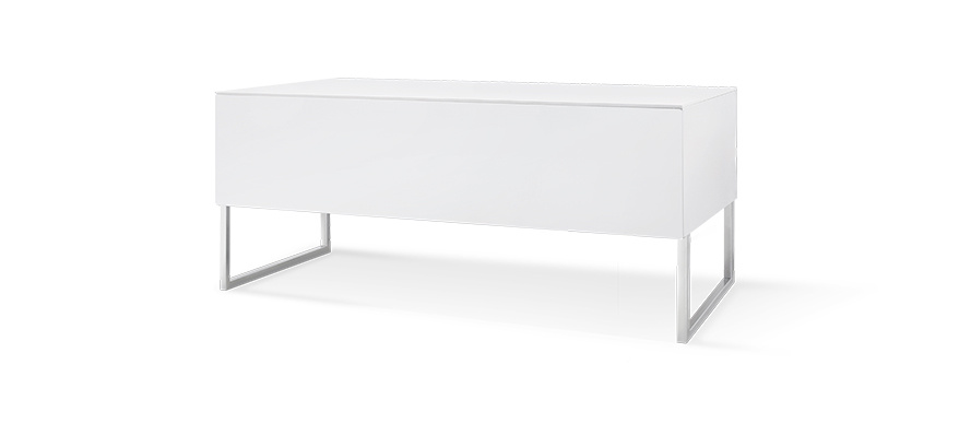 Norstone Khalm 140, TV-/Media-Rack in Klavierweiß